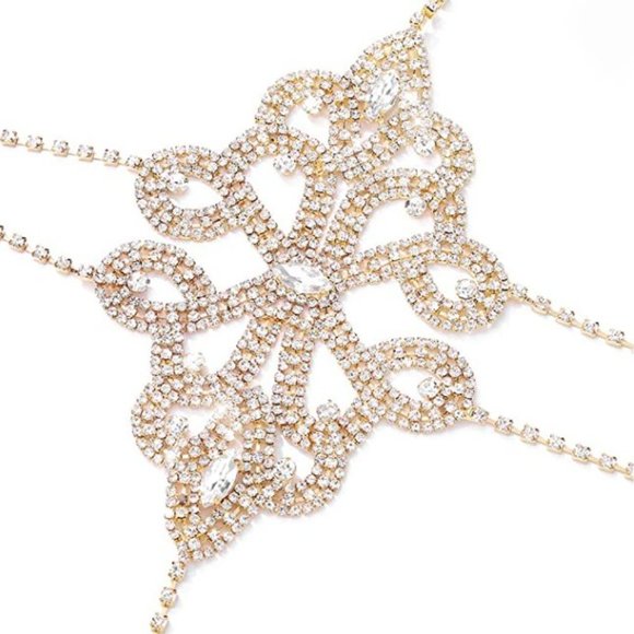 NEW Sparkling Bling Swarovski Crystal Rhinestone Bikini Top + Gift - Picture 4 of 5